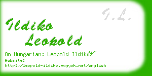 ildiko leopold business card